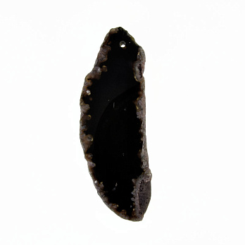 Срез Агата, Черный, 71х24 мм (POD-032449)