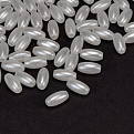 Бусины пластиковые Рис Жемчуг, 8х4 мм, Белые (BUS-059864)