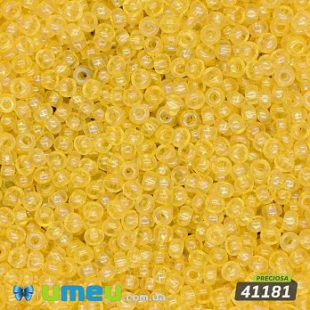 Бісер чеський №781/41181, Жовтий райдужний, 10/0 (BIS-043888)