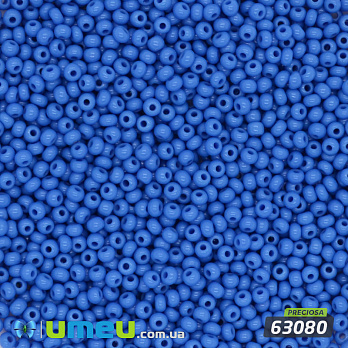 Бісер чеський №265/63080, Синій, Натуральний, 10/0 (BIS-045157)