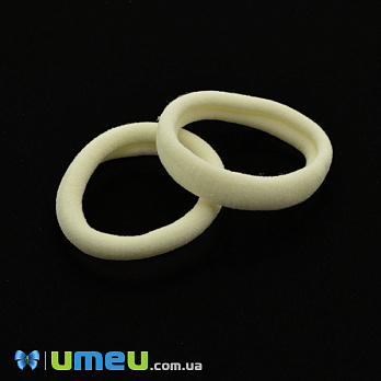 Резинка для волосся мікрофібра, 40 мм, Кремова (OSN-041656)