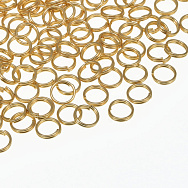 Колечка подвійні з нерж. сталі, 6 мм, 0,6 мм, Покриття 18 kt (STL-060575)