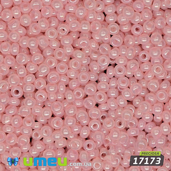 Бісер чеський №504 / 17173, Рожевий блідий, Перламутровий, 10/0 (BIS-003836)