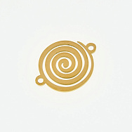 Коннектор из нерж. стали Спираль, 18х14 мм, Золото (STL-061415)