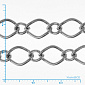 Ланцюг, Темне срібло, 10х7 мм (ZEP-062047)