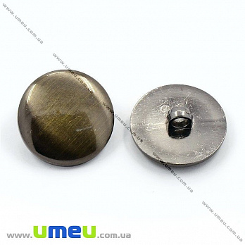 Гудзик пластиковий на ніжці Круглий, 21 мм, Бронзовий (PUG-012907)