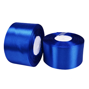 Атласна стрічка, 50 мм, Синя (LEN-052789)