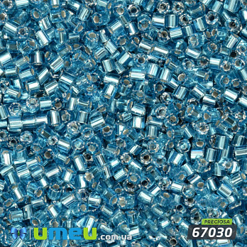 Бісер чеський Рубка 10/0, №67030, Блакитний блискучий (BIS-018313)