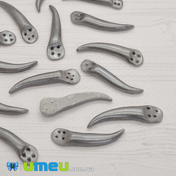 Клюв колибри левый, Серебристый, 30 мм (OSN-040377)