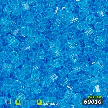 Бісер чеський Рубка 11/0, №60010, Блакитний прозорий (BIS-044061)