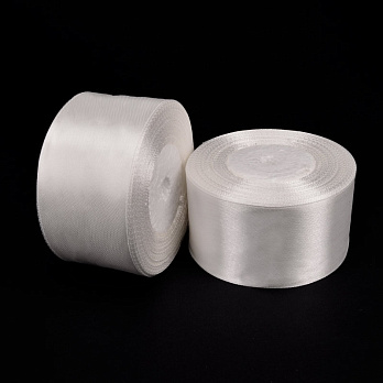 Атласна стрічка, 40 мм, Молочна (LEN-053403)