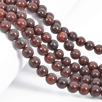 Намистини Яшма брекчієва, Натур. камінь, 8,5 мм, Круглі (BUS-058034)