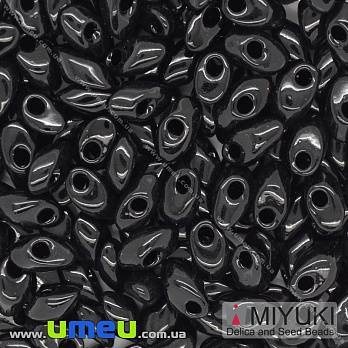 Бисер японский Miyuki LMA №401, 4х7 мм, Черный (BIS-036726)