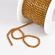 Стразового ланцюг SS6 - 2,0 мм, Помаранчева, Стрази скляні помаранчеві (ZEP-042998)