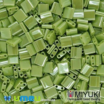 Бисер японский Miyuki TILA №439, 5х5 мм, Салатовый (BIS-046049)