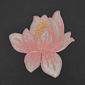 Термоаппликация Цветок, 8х8 см, Персиковая (APL-061522)