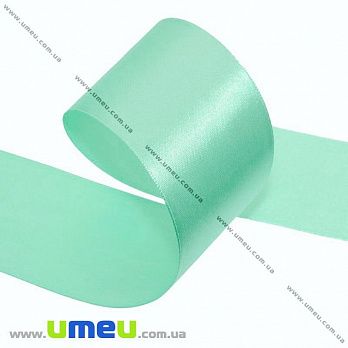 Атласна стрічка, 40 мм, Бірюзова світла (LEN-033641)