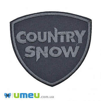 Термоаппликация Country Snow, 7х6,5 см, Серая (APL-038216)