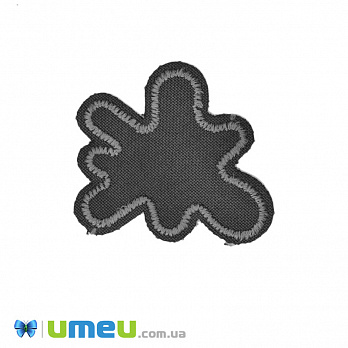 Термоаплікація Клякса, 4,5х4 см, Сіра темна (APL-042382)