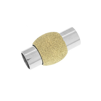 Замок магнитный из нерж. стали для вклеивания шнура, 20х12 мм (STL-025882)