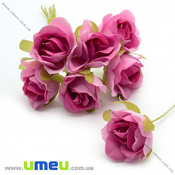 [Архів] Роза тканинна, 20 мм, Малинова (DIF-015029)