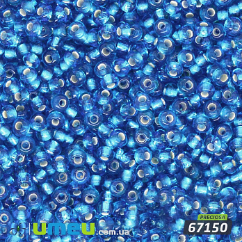 Бісер чеський №326 / 67150, Блакитний темний, Блискучий, 10/0 (BIS-003792)