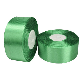 Атласна стрічка, 40 мм, Зелена (LEN-058937)