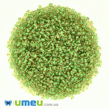 Бісер китайський середній, 8/0, Зелений хамелеон, 3 мм (BIS-037675)