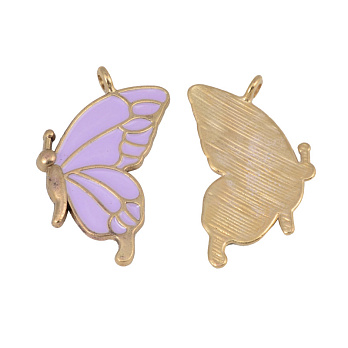 Подвеска метал. Бабочка сиреневая, 31х23 мм, Золото (POD-054999)