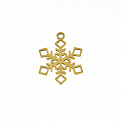Подвеска из нерж. стали Снежинка, 18х14 мм, Золото (STL-060681)