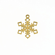 Подвеска из нерж. стали Снежинка, 18х14 мм, Золото (STL-060681)