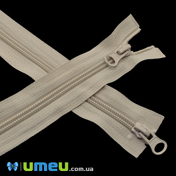 Блискавка спіральна роз'ємна (2 бігунки) 110 см, Тип 7, Бежева (ZIP-045183)