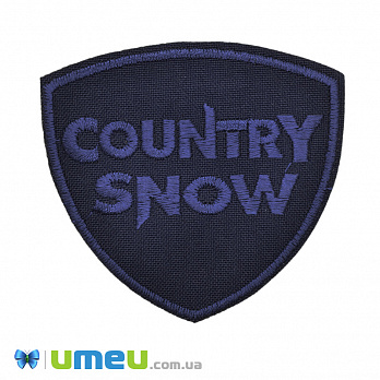 Термоаплікація Country Snow, 7х6,5 см, Синя темна (APL-042372)