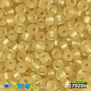 Бісер чеський 4/0, №17020m, Золотистий світлий, Блискучий матовий (BIS-044860)