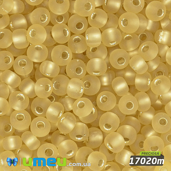 Бісер чеський 4/0, №17020m, Золотистий світлий, Блискучий матовий (BIS-044860)