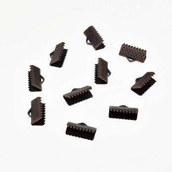 Затиск для стрічок, 13х7 мм, Мідь (ZAG-014795)