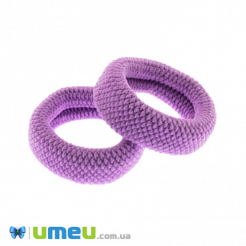 Резинка для волос микрофибра фактурная, 50 мм, Сиреневая (OSN-041724)