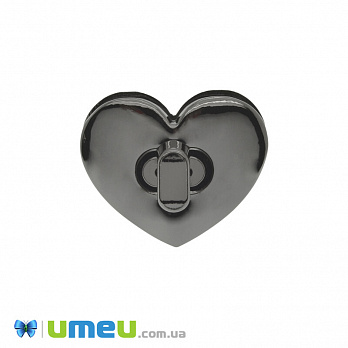 Замок для сумки поворотный, 32х26 мм, Черный (BAG-042136)