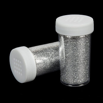Глиттер в баночке, Серебристый, 20 г (GLN-054977)