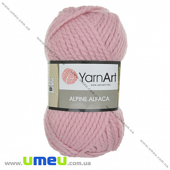 Пряжа YarnArt Alpine Alpaca 150 г, 120 м, Розовая 445, 1 моток (YAR-034981)