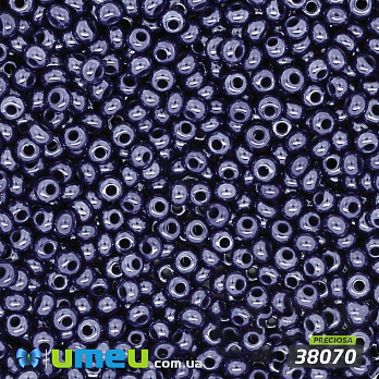 Бисер чешский №528/38070, Сине-серый, Перламутровый, 10/0 (BIS-003857)