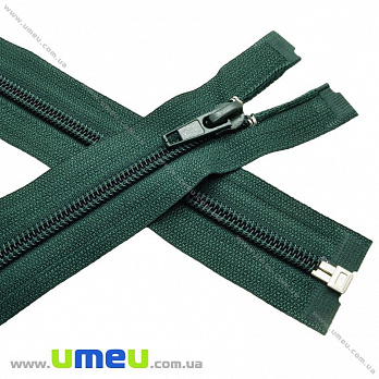 Блискавка (змійка) спіральна роз'ємна 60 см, Тип 5, Зелена темна (ZIP-013839)