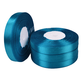 Атласна стрічка, 12 мм, Бірюзова (LEN-052727)