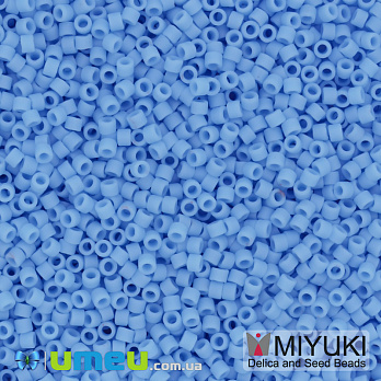 Бісер японський Miyuki Delica 11/0 DB755, Блакитний матовий (BIS-047488)