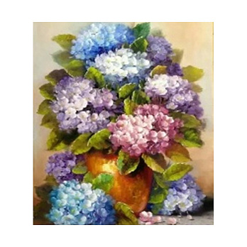 Набір алмазного живопису на підрамнику 50х40 см, Букет гортензій (SXM-061170)