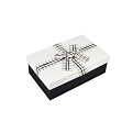 Подарочная коробка Прямоугольная, 19х12х6,5 см, Черно-белая (UPK-060654)
