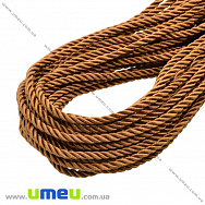 Поліестеровий шнур кручений, Коричневий, 4 мм (LEN-018941)