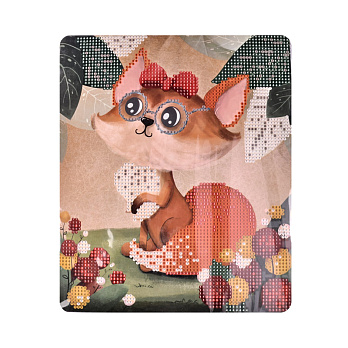 Набір алмазного живопису на картоні 25х21 см, Білочка-розумниця (SXM-056412)