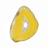 Срез Агата, Желтый, 68х49 мм (POD-032525)