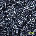 Бисер чешский Стеклярус 3, №49102, Мокрый асфальт блестящий скрученный, 7 мм (BIS-058914)